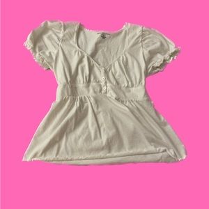 Brandy Melville Blair Puff Sleeve Blouse